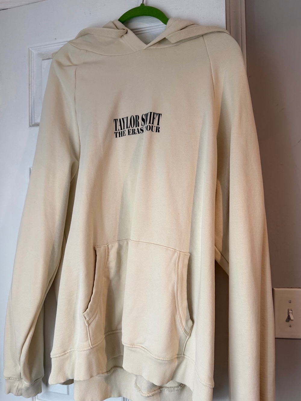 Taylor Swift The Eras Tour Photo Collage Hoodie Cream & Black 2X